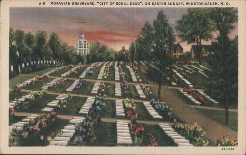 Moravian Graveyard, City of Equal Dead, Winston-Salem, NC North Carolina