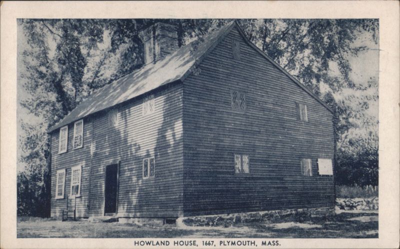 Howland House, 1667, Plymouth, MA Massachusetts