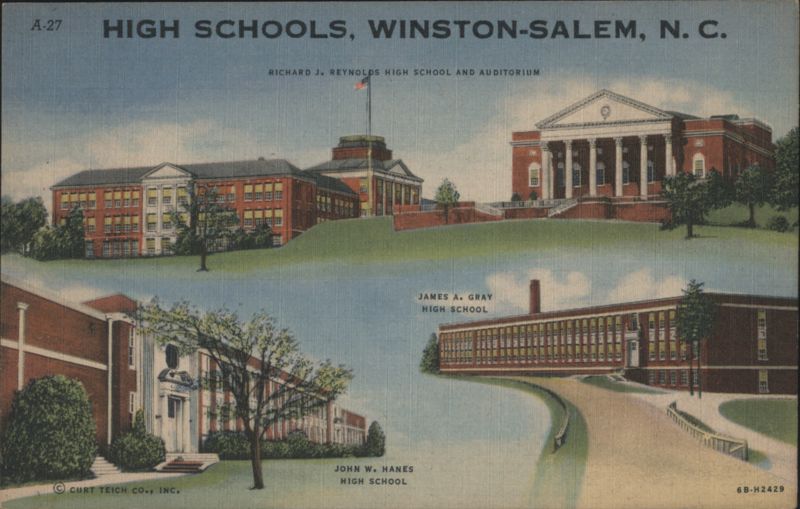 High Schools, Winston-Salem, N. C. North Carolina