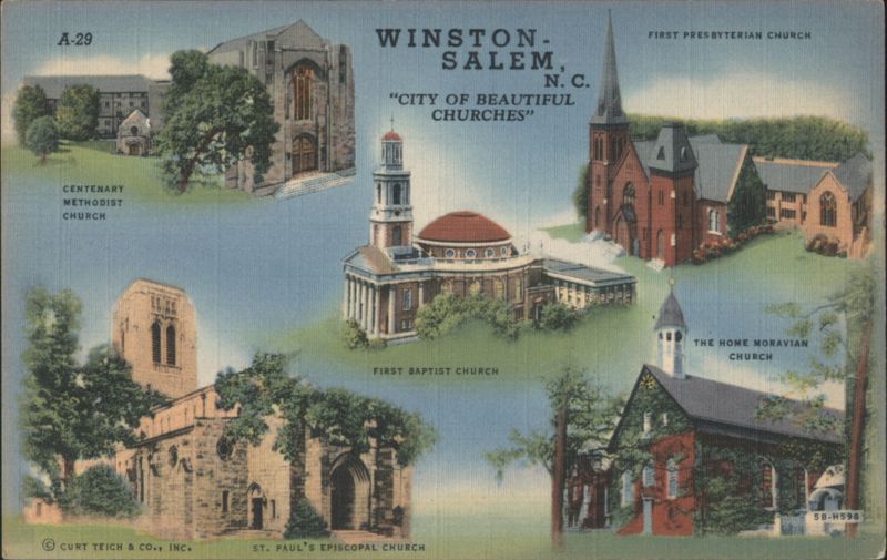 Winston-Salem, NC Churches - City of Beautiful Churches North Carolina