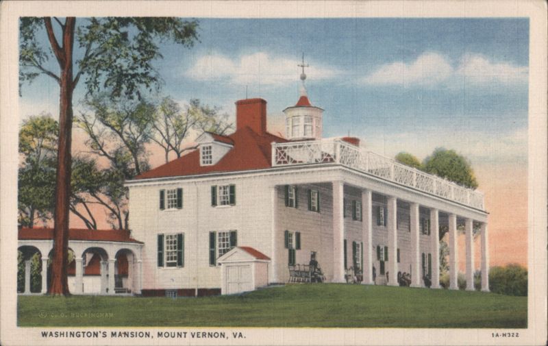 Washington's Mansion, Mount Vernon, VA Virginia G.G. Buckingham