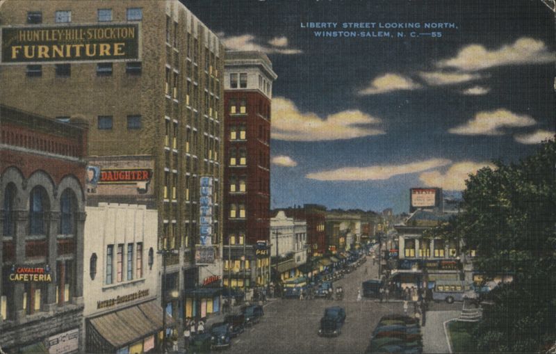 Liberty Street Looking North, Winston-Salem, NC North Carolina