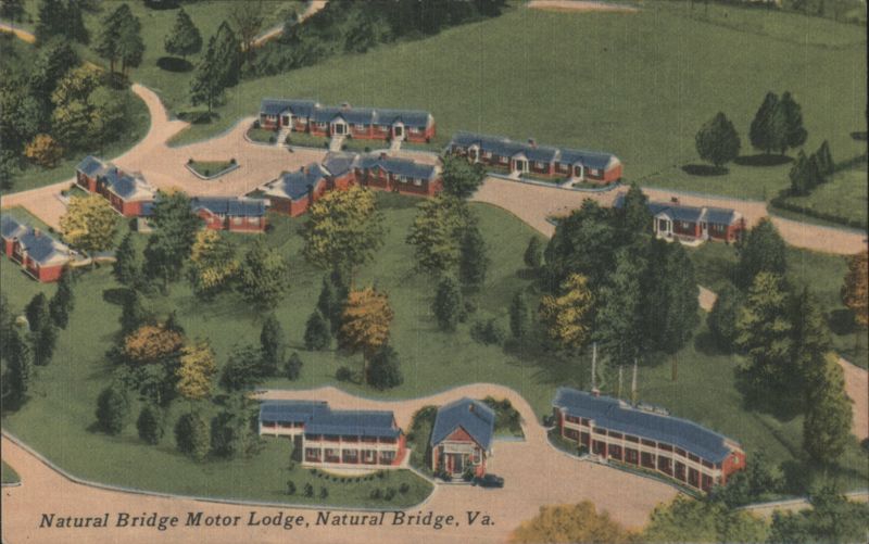 Natural Bridge Motor Lodge, Aerial View Virginia