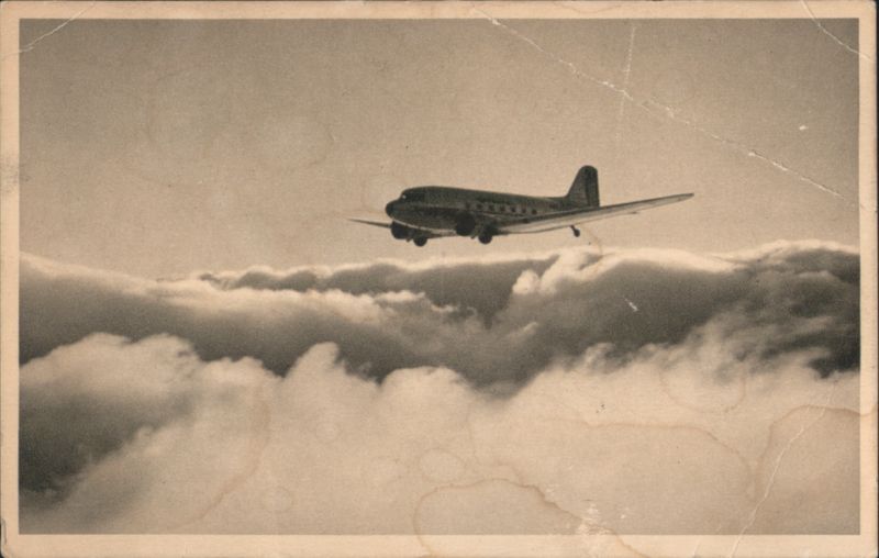 American Airlines Flagship Fleet Plane Flying Above Clouds