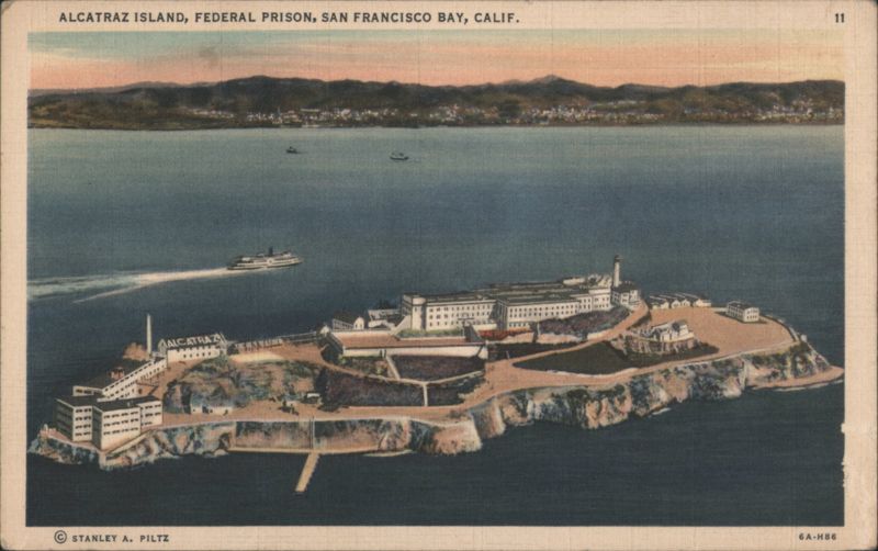 Alcatraz Island Federal Prison, San Francisco Bay California