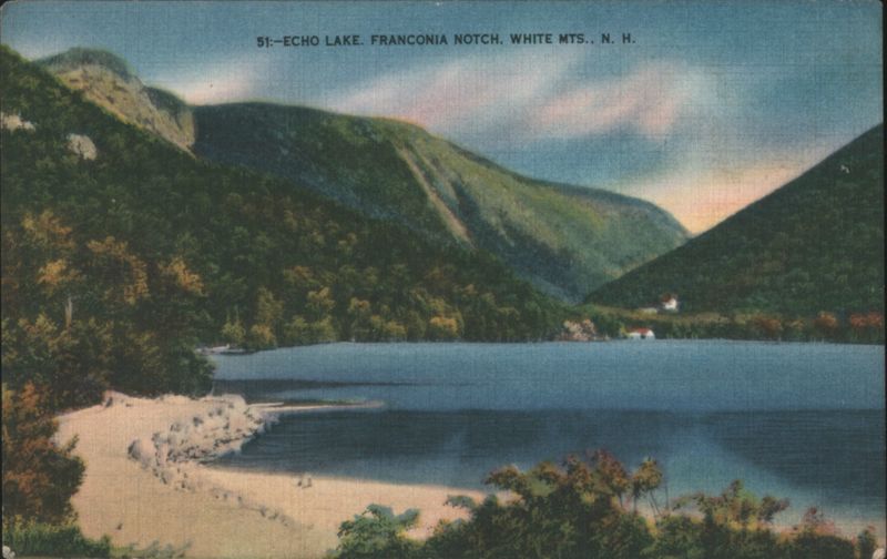 Echo Lake, Franconia Notch, White Mts., N. H. New Hampshire
