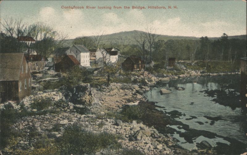 Contoocook River looking from the Bridge Hillsboro New Hampshire