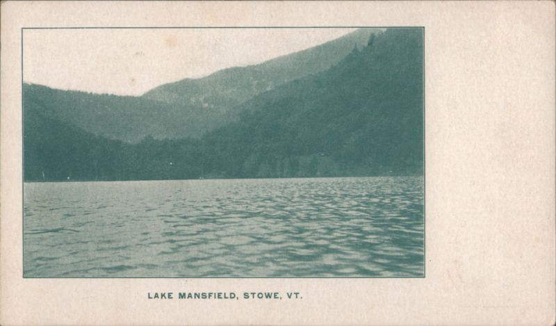 Lake Mansfield with Mountains Stowe Vermont