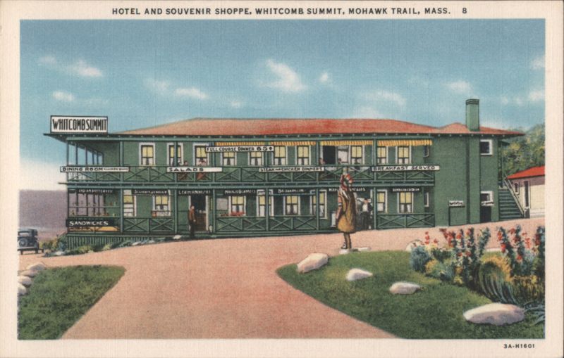 Hotel and Souvenir Shoppe, Whitcomb Summit, Mohawk Trail Massachusetts
