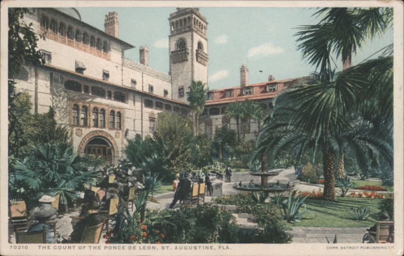 THE COURT OF THE PONCE DE LEON, ST. AUGUSTINE, FLA. Florida