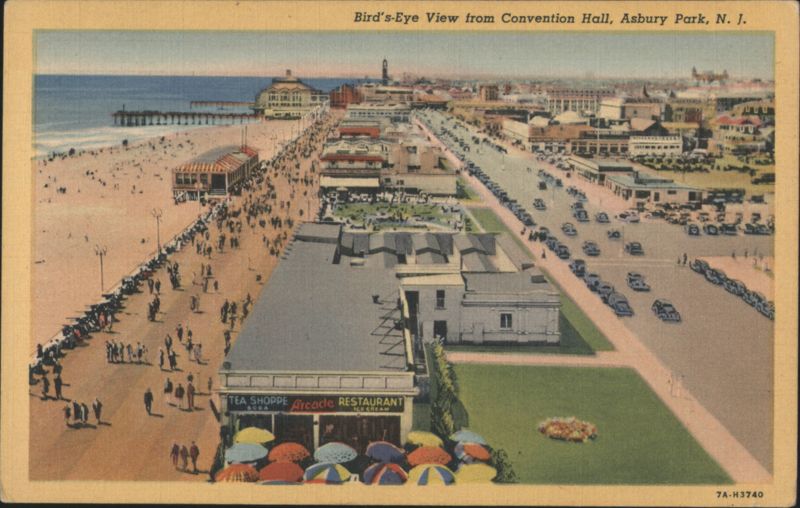 Bird's-Eye View from Convention Hall, Asbury Park New Jersey