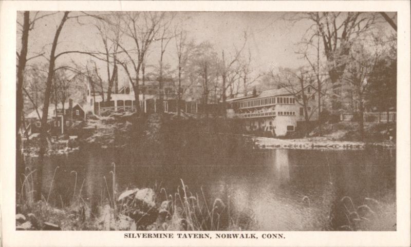Silvermine Tavern, Millpond & Waterfall Norwalk Connecticut