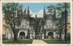 Columbia Institute, Columbia, Tenn. Postcard