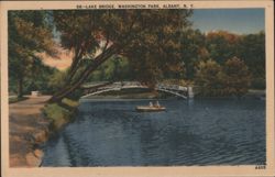 Lake Bridge, Washington Park Postcard