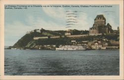 Château Frontenac and Citadel, Québec, Canada Postcard