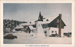 Manoir St-Castin, Lac Beauport, Quebec Winter Scene Postcard