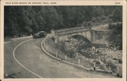 Cold River Bridge on Mohawk Trail, MA Postcard