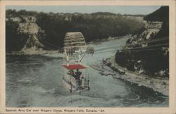 Spanish Aero Car over Niagara Gorge Postcard