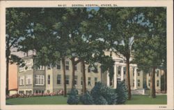 General Hospital, Athens, GA Postcard