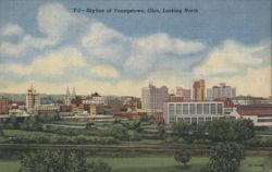Y-1 Skyline of Youngstown, Looking North Postcard