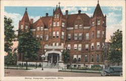 Mercy Hospital, Hamilton, Ohio Postcard