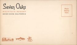 Seven Oaks Mountain Resort, California Postcard