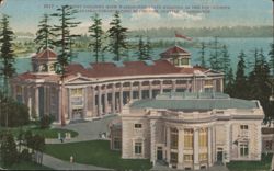 1909 Seattle WA Alaska-Yukon-Pacific Expo Forestry Building Postcard