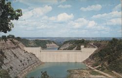 Mt. Morris Dam, Letchworth State Park, NY Postcard