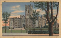 Keating Hall, Fordham University Postcard
