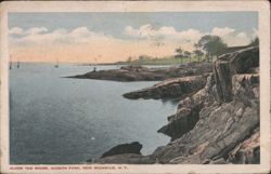 Along the Shore, Hudson Park, New Rochelle, N.Y. Postcard