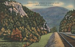 Elephant's Head, Crawford Notch, White Mountains Postcard