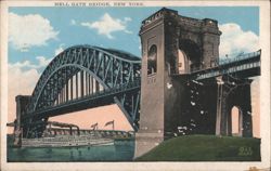 Hell Gate Bridge, Longest Steel Arch Bridge Postcard