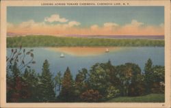 Looking Across Toward Cazenovia, Cazenovia Lake, NY Postcard