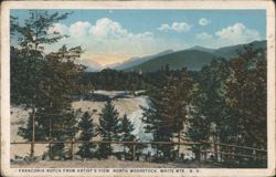 Franconia Notch from Artist's View, North Woodstock, White Mountains Postcard