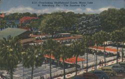 Overlooking Shuffleboard Courts, Mirror Lake, St. Petersburg, FL Postcard