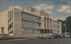Municipal Building Florence Alabama Dedicated 1954 Postcard