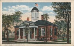 Court House, Williamsburg, VA. Postcard
