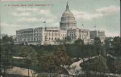 U. S. Capitol, West View Postcard