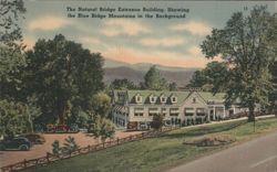 Natural Bridge Entrance Building, Blue Ridge Mountains Postcard