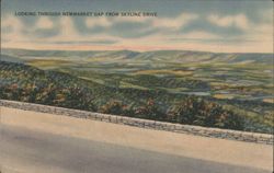 Looking Through Newmarket Gap from Skyline Drive Postcard
