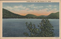 Looking North over Lake Dunmore, VT Postcard