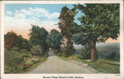 Scene Near Kent's Hill, Maine Postcard