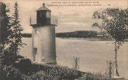 Whitlock Light, St. Croix River, Canadian Hills in Distance Postcard