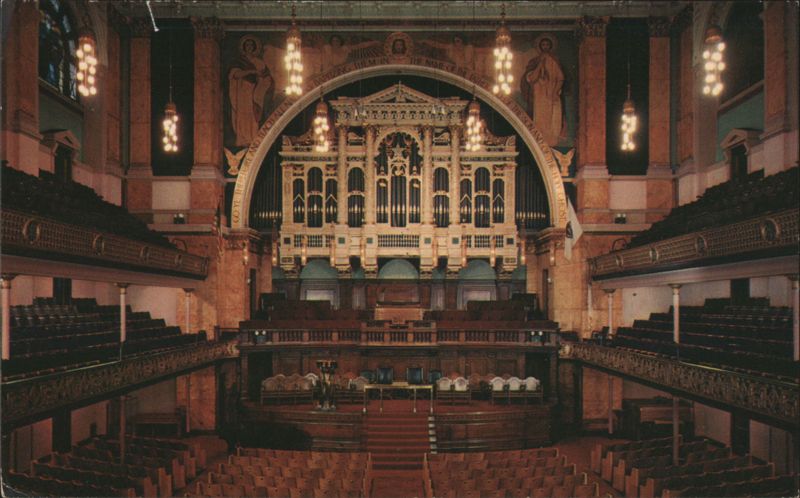 Tremont Temple Baptist Church Interior, Boston, MA Massachusetts