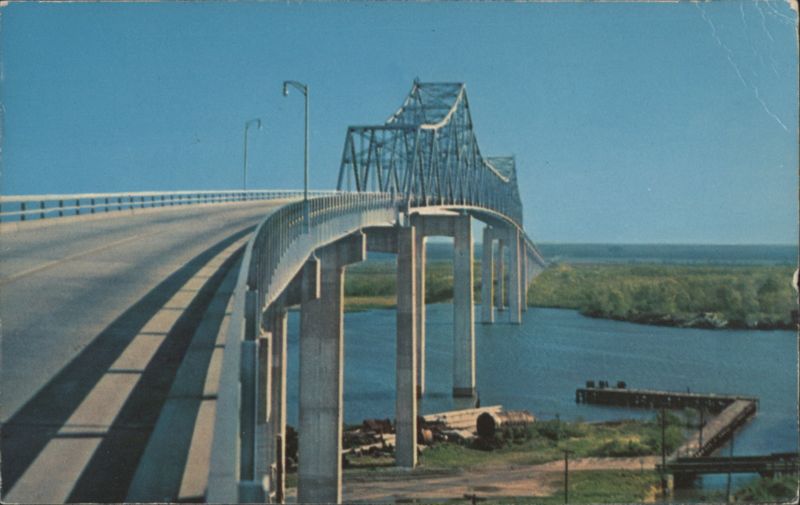 Eugene Talmadge Bridge over Savannah River Georgia
