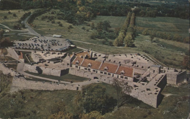 Fort Ticonderoga, Aerial View, Star-shaped Outline New York
