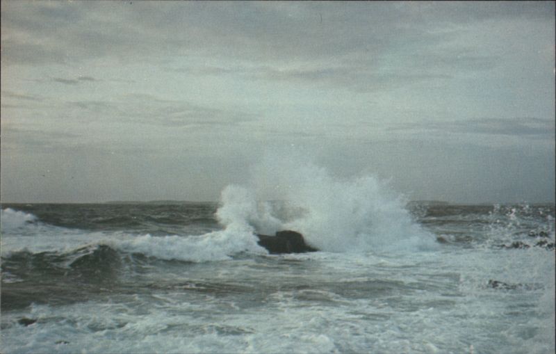 Tumultuous Sea, Rock Bound Coast of Maine Northeast Harbor