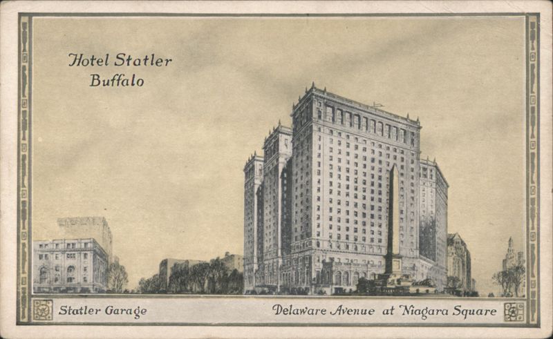 Hotel Statler, Delaware Avenue at Niagara Square, Buffalo New York