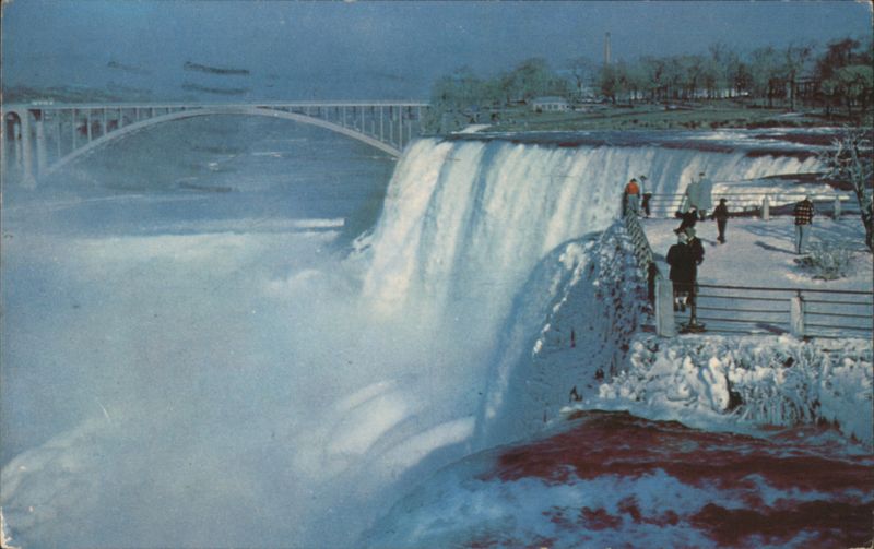 Niagara Falls, A Winter View of the American Falls New York