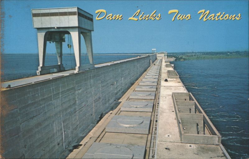 Moses-Saunders Power Dam Links Two Nations Massena New York